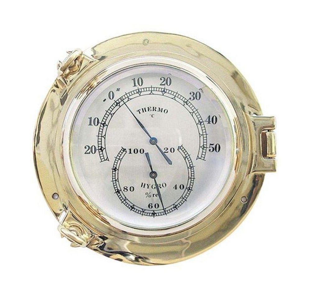 Linoows Dekoobjekt Bullaugen Comfortmeter, Hygro-/Thermometer 14 cm, funktionsgetreue Dekoration von Linoows