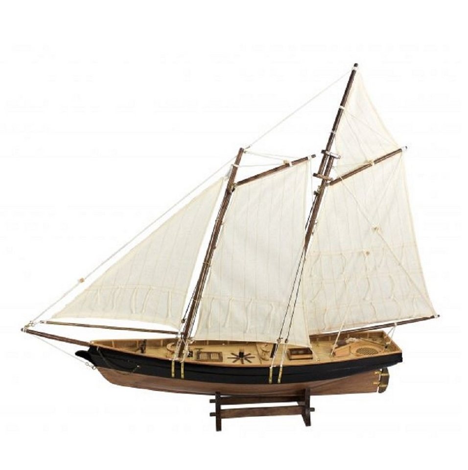 Linoows Dekoobjekt Segelschiff Modell, Segelyacht, 2 Master Gaffel Yacht, detailgetreue Modelle von Linoows