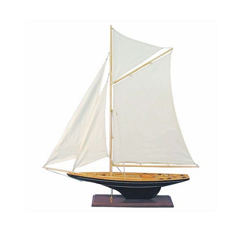 Linoows Dekoobjekt Segelyacht, Gaffel Yacht, Segelschiff, Regatta Yacht Modell, detailgetreue Modelle von Linoows