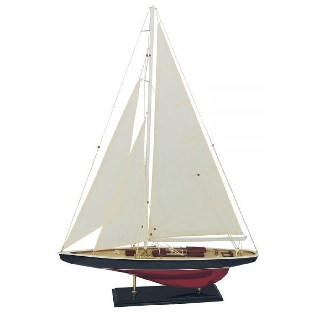 Linoows Dekoobjekt Segelyacht J Klasse Schiffsmodell Rennsegler Yacht, Regatta Yacht Modell der 30er Jahre von Linoows