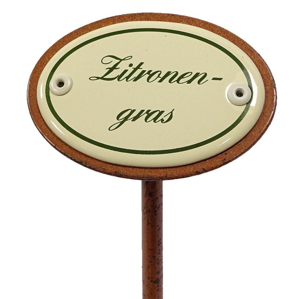 Linoows Gartenstecker Kräuterschild Zitronengras, Garten Kräuterstecker (Packung) cm Linoows Gartenstecker Kräuterschild Zitronengras, Garten Kräuterstecker (Packung) cm von Linoows