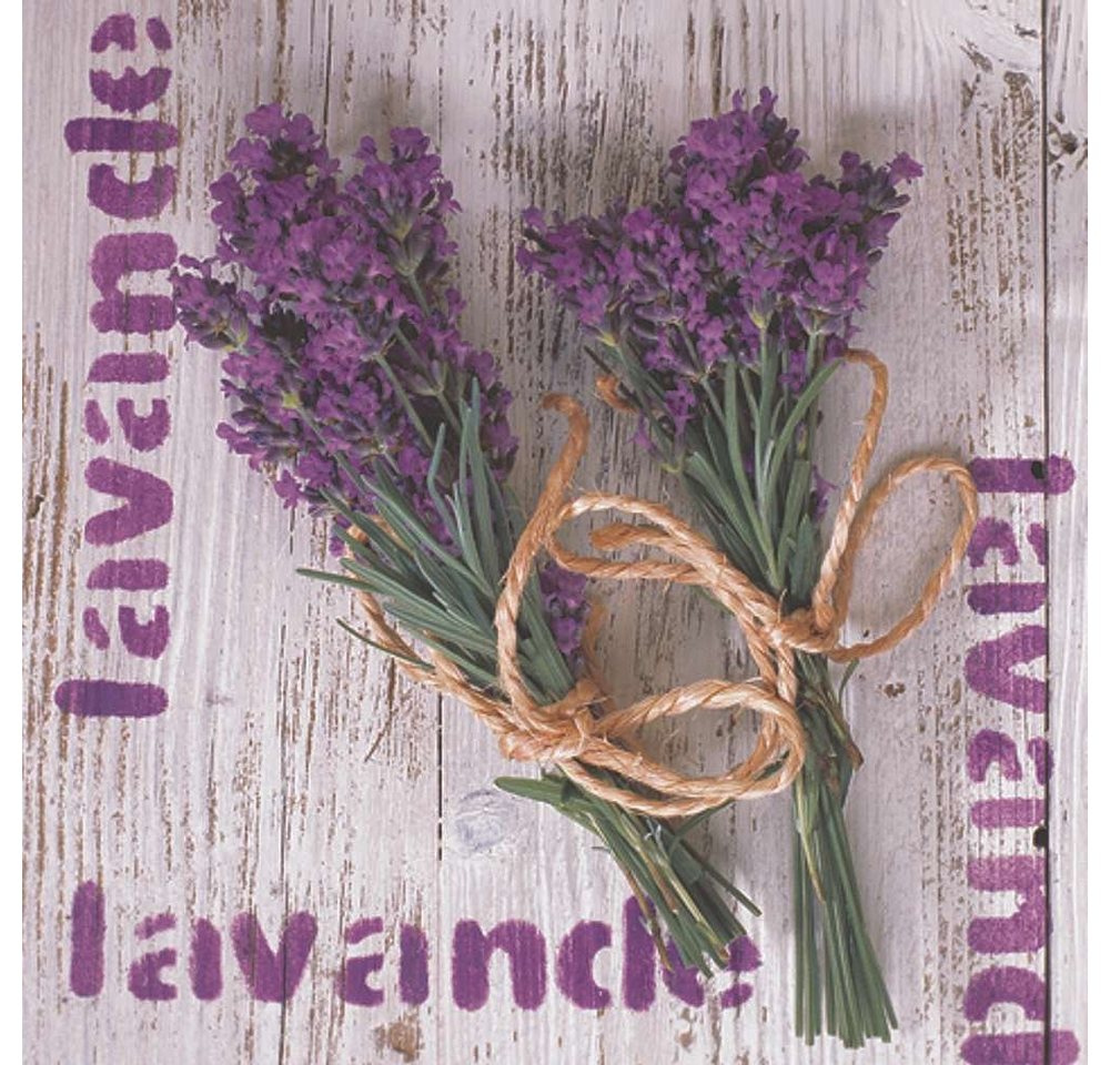 Linoows Papierserviette 20 Servietten, Lavendel, gebundene Lavendelsträuße, (Packung), Motiv Lavendel, gebundene Lavendelsträuße von Linoows