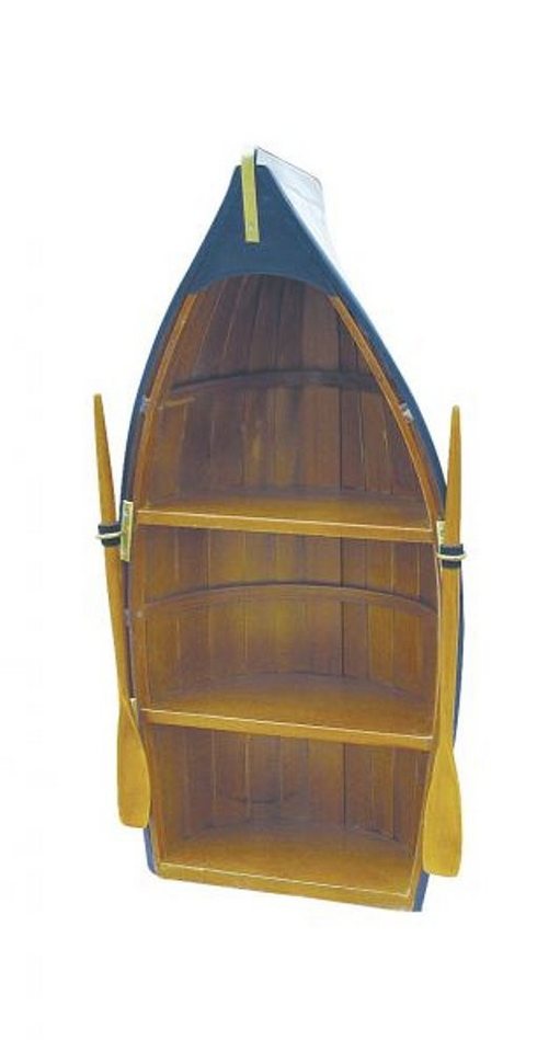 Linoows Regal Kajüten Regal Boot-Regal 3 Fächer Schiffsregal 60 cm., Set, handgemachtes 3 Fächer Schiffsregal aus edlem Holz von Linoows