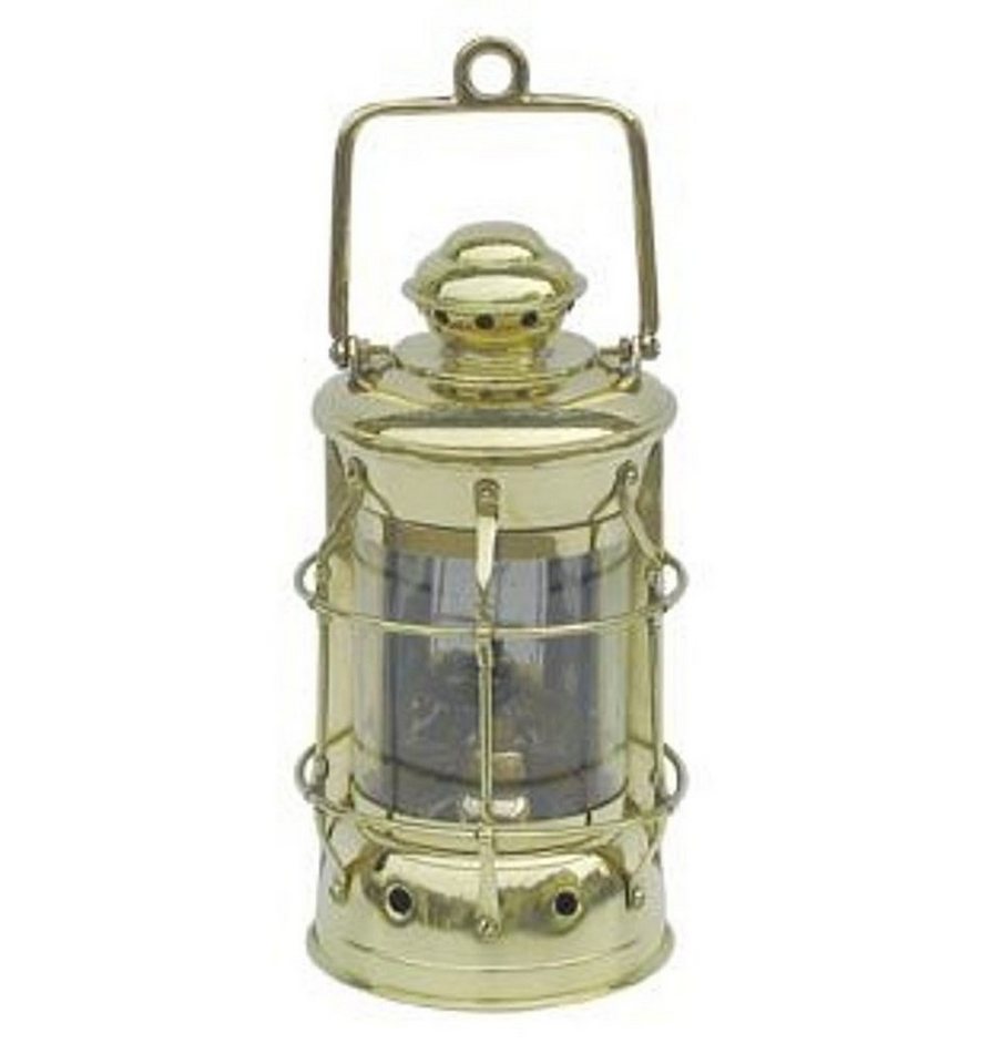 Linoows Windlicht Nelson Lampe, Maritime Lampe, Petroleum Laterne (1 Schiffslaterne), maritime Laterne aus Messing von Linoows