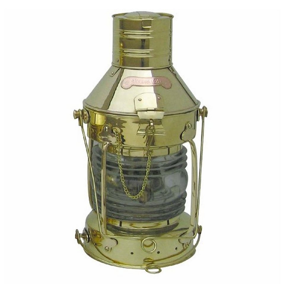 Linoows Windlicht Schiffslaterne, Ankerlaterne, Große Öl Laterne (1x Petroleum Lampe), maritime Öllampe, Petroleum Leuchte 48 cm von Linoows