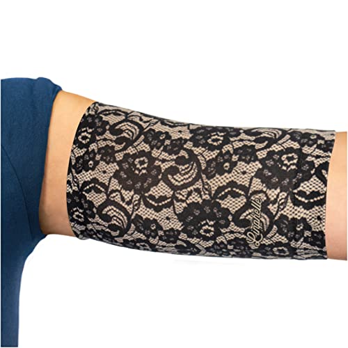 Linphelle Picc Line Mikrofaser Coverpicc - Armkatheter-Abdeckband aus atmungsaktivem Design-Gewebe, Arm Sleeve ideal für PICCs, Blutzuckermessgerät und Tattoo-Abdeckung, Spitze, Größe L von Linphelle