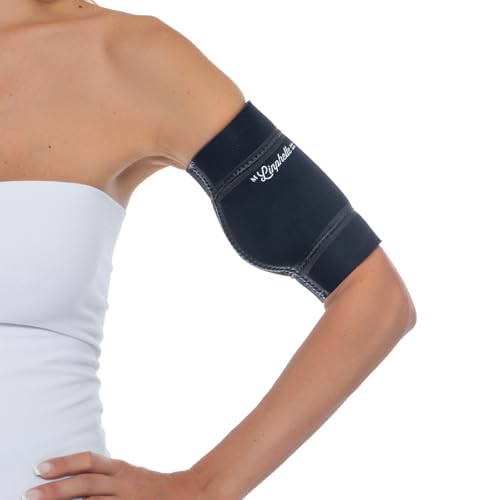 Linphelle PICC line Coverpicc Waterproof, wasserdichte Armkatheter-Abdeckung aus Neopren, Wasserschutz in der Dusche, ideal für PICCs und Glukosemessgeräte, Schwarz, Größe S von Linphelle