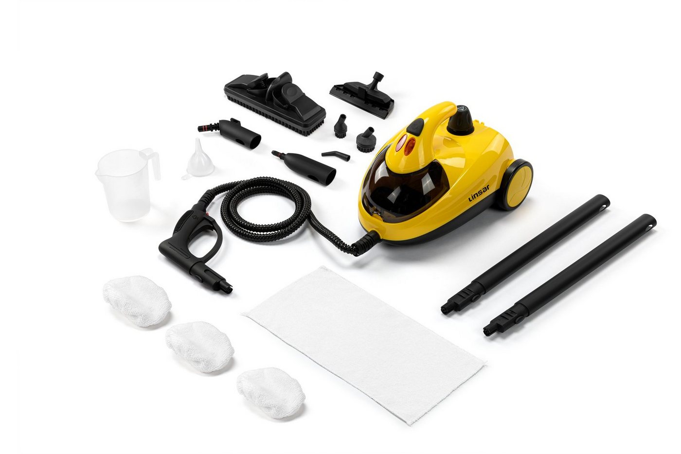 Linsar Dampfreiniger 12 Zubehörteile, Druck 4 Bar, kurze Vorheizzeit, 2,5m Kabel 1500 W Linsar Dampfreiniger 12 Zubehörteile, Druck 4 Bar, kurze Vorheizzeit, 2,5m Kabel 1500 W von Linsar