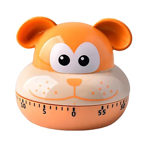 Eieruhren Küchentimer | Cartoon Tier Küchentimer Mechanischer Timer 60-Minuten-Mechanischer Timer | Lustiger Kätzchen-AFFE-Timer-Erinnerung Ohne Batterien von Linsition