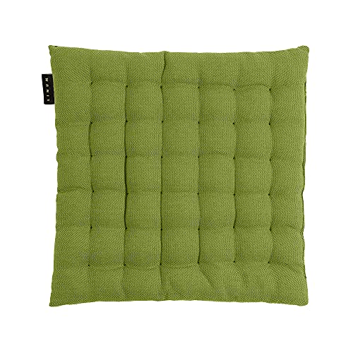 LINUM Pepper Elegantes Sitzkissen 40x40 cm, 100% Baumwolle, Maschinenwaschbar, Moosgrün von LINUM