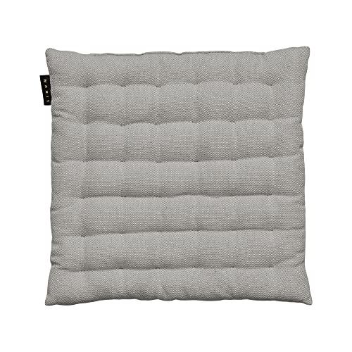LINUM Pepper Elegantes Sitzkissen für Indoor und Outdoor 40x40 cm, 100% Baumwolle, Waschbar, Hellgrau LINUM Pepper Elegantes Sitzkissen für Indoor und Outdoor 40x40 cm, 100% Baumwolle, Waschbar, Hellgrau von LINUM