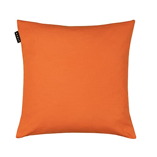 Linum Annabell Elegant Kissenhülle 50x50 cm, 100% Baumwolle, Maschinenwaschbar, Orange von Linum
