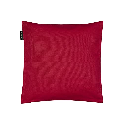 Linum Annabell Elegant Kissenhülle 40x40 cm, 100% Baumwolle, Maschinenwaschbar, Rot von Linum