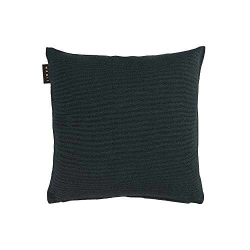 LINUM Pepper Premium Kissenhülle 40x40 cm, 100% Baumwolle, Maschinenwaschbar, Schwarz von LINUM