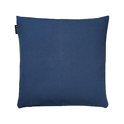 LINUM Pepper Premium Kissenhülle 50x50 cm, 100% Baumwolle, Maschinenwaschbar, Indigoblau von LINUM