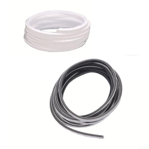 Bürstenstreifen, selbstdichtend für die Tür, winddicht, staubdicht, schalldämmend, winddicht, 10 m x 7 mm x 6 mm (grau) von Lioaeust