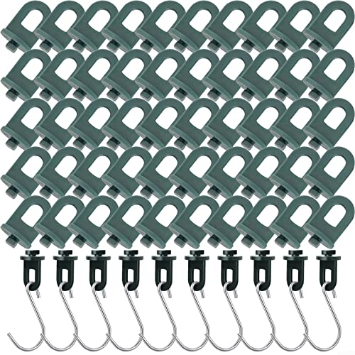 10 x Gewächshaus-Haken-Aufhänger, Gewächshaus-Clips und Haken, für den Innenbereich, Töpfe, zum Aufhängen, Schatten, Befestigungsclip für Hängekorb, Topf, Rebe, Pflanze von Lioaeust