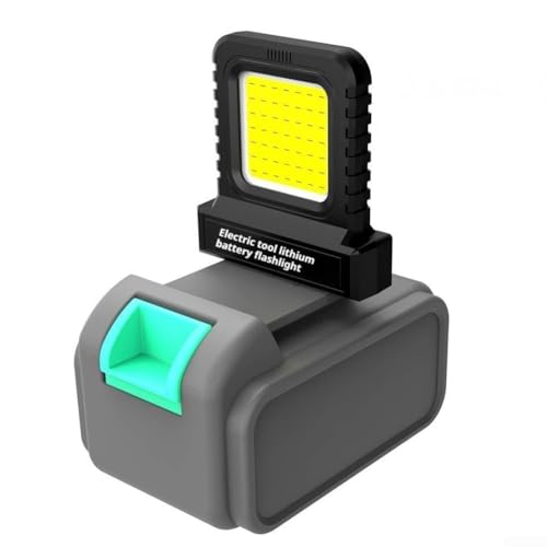 6 Stück 14 W LED tragbare Arbeitsleuchte Laterne kompatibel mit 20 V für 21 V Elektrowerkzeug-Batterien, verstellbare Steckdose für Außen- und Inspektionsaufgaben (4 Stück) von Lioaeust