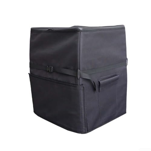 Badewannen-Pumpenabdeckung, wasserdichte Beschichtung, verstellbare Riemen, Reißverschluss-Zugang, schützt Spa-Pumpe vor Schäden, Wetterelementen (420D schwarz) von Lioaeust