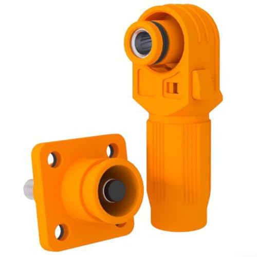 Batteriespeicheranschluss, 120 A, 200 A, 350 A, Batterie-Energiespeicher, Schnellklemme für neue Energiespeicherung, Photovoltaik (200 A-Orange) von Lioaeust