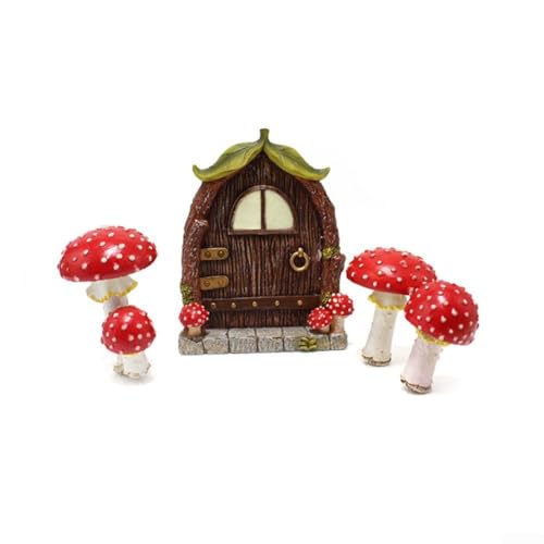 Bezauberndes Miniatur-Feen-Tür- und Fenster-Set mit im Dunkeln leuchtenden Pilzen, geeignet für Gartendekoration, Mini-Töpfe und kreative Displays im Freien Bezauberndes Miniatur-Feen-Tür- und Fenster-Set mit im Dunkeln leuchtenden Pilzen, geeignet für Gartendekoration, Mini-Töpfe und kreative Displays im Freien von Lioaeust