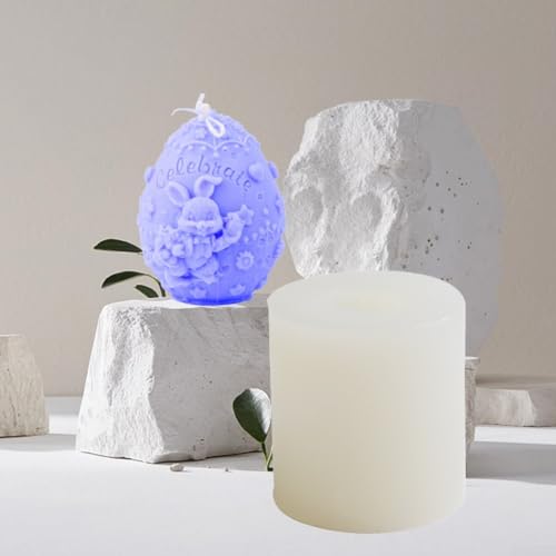 DIY Rabbit Candle Maker Easy to use Silicone for Fun Spring Projects (A) von Lioaeust