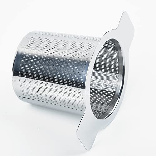 Edelstahl-Teefilter, Doppelohr-Teesieb, feinmaschiges Filter, Tee-Ei, feines, wiederverwendbares Sieb von Lioaeust
