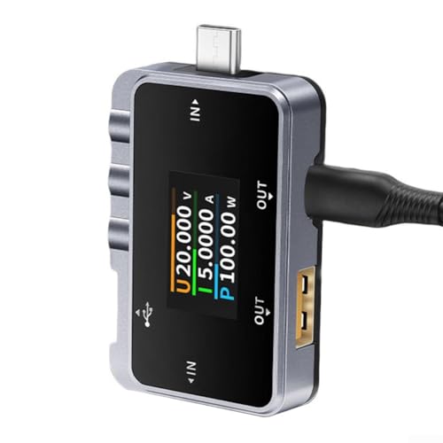FNAC-28 6.5A USB Tester, Digital Voltmeter Amperemeter Spannung Strom Tester, TFT LCD Display, für Ladetest von Lioaeust