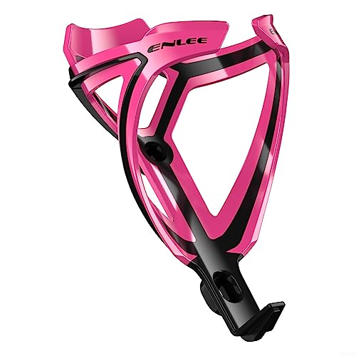 Fahrrad-Flaschenhalter, Mountainbike, zweifarbig, ultraleicht, Fiberglas-Getränkehalter für Rennräder und Mountainbikes (Rosa) von Lioaeust