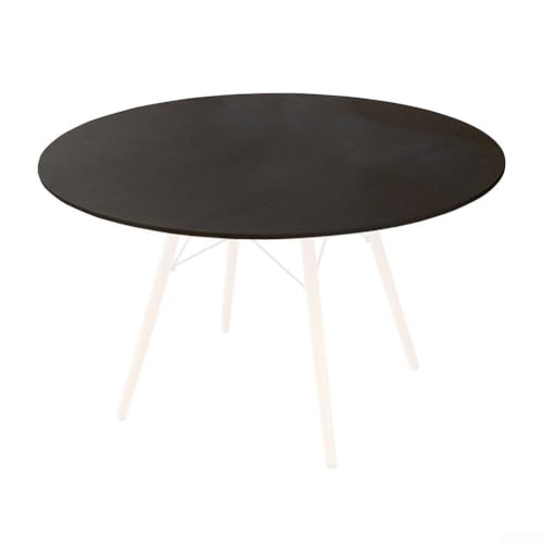 Fleckenabweisende, runde Tischdecke mit wendbaren Seiten, wasserdichtes Oxford-Gewebe und elastische Stretch-Passform für verschiedene Tischdurchmesser (80 cm) von Lioaeust