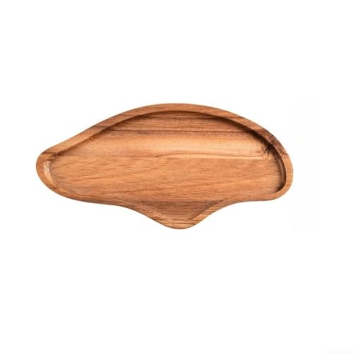 Handgefertigtes Serviertablett aus Holz für Brot und Desserts, mit glatten und abgerundeten Kanten, geeignet zum Servieren von Snacks und Tee (S) von Lioaeust