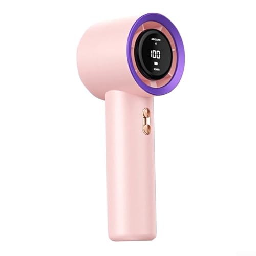 Handventilator, 3600 mAh Hochgeschwindigkeitsventilator Tragbarer Handventilator USB Mini Bladeless Turbinenventilator für Outdoor, Camping, Büro (S001 Fan - Pink) von Lioaeust