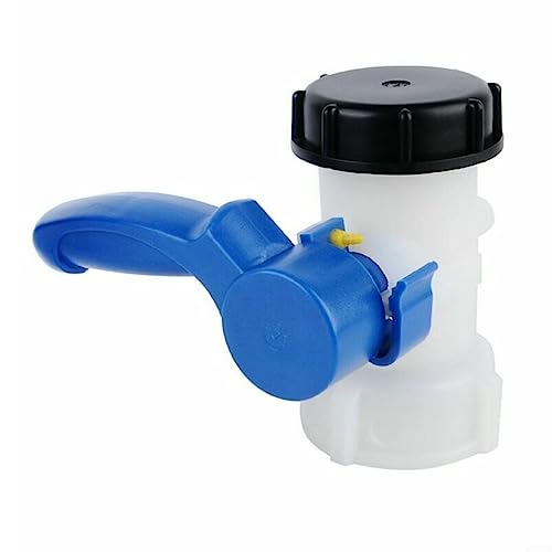 IBC-Ventil, IBC-Wassertank-Universal-Adapter, 62/75 mm IBC-Behälter-Klappenventil-Auslass-Hahn-Adapter für Wassertank-IBC-Behälter (A) von Lioaeust