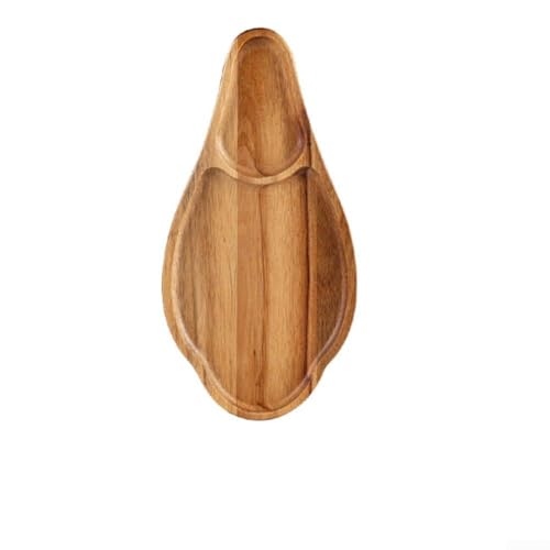 Käsebrett aus Holz mit integriertem Griff zum Servieren für Lebensmittel, Snacks, Obst und Vorspeisen, Akazienholzkonstruktion (L) von Lioaeust