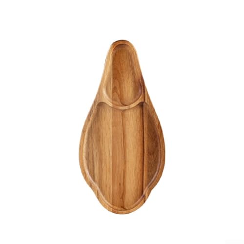 Käsebrett aus Holz mit integriertem Griff zum Servieren von Lebensmitteln, Snacks, Obst und Vorspeisen, Akazienholzkonstruktion (S) von Lioaeust