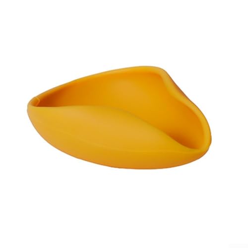 Kaffeebohnen-Wiegeschale mit ergonomischem Griff aus Silikon verhindert Verschütten (gelb) von Lioaeust