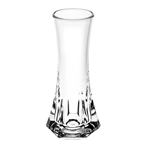 Kunststoff-Blumenvase, transparente Kunststoff-Blumenvase, kreative Dekoration, Zuhause, Büro, Tisch, Kristall-Vase (D 7 x 15,1 cm) von Lioaeust