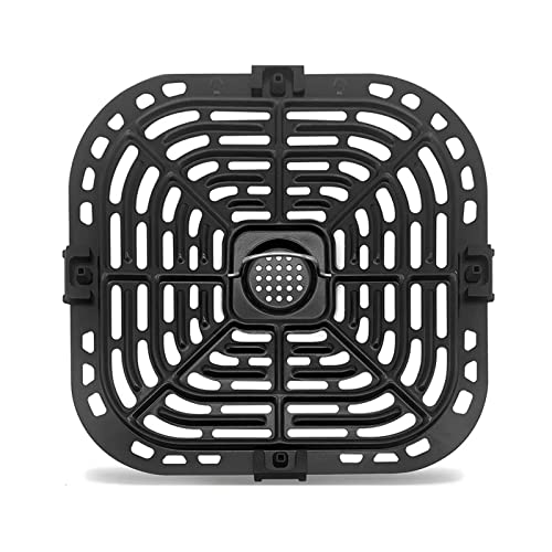 Lioaeust Air Fryer Ersatz Grillpfanne, Air Fryer Rack, Air Fryer Grill Pan Ersatzteile für Luftfritteusen Crisper Plate Antihaft Bratpfanne von Lioaeust