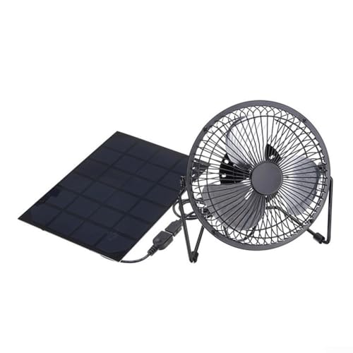 Lioaeust Solarenergie-Abluftventilator-Set, 10,2 cm, solarbetriebener Ventilator, 5 W, solarbetriebener Ventilator, Ersatzzubehör von Lioaeust