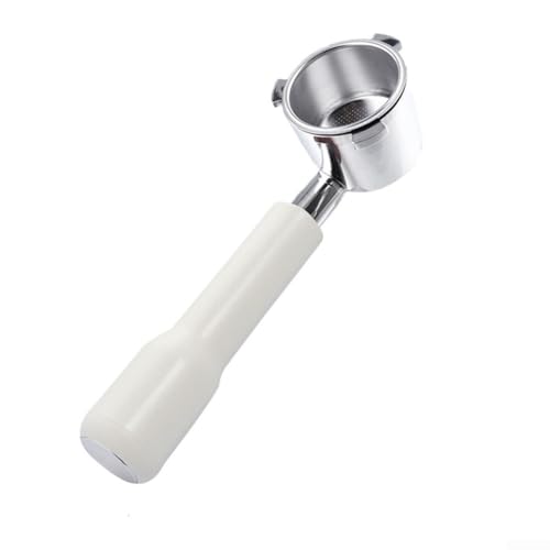 Lioaeust Verbessern Sie Ihr Espresso-Erlebnis mit dem bodenlosen Griff aus Massivholz, geeignet für 9335-Modelle (Weiß (Weiß (Legierung)) von Lioaeust