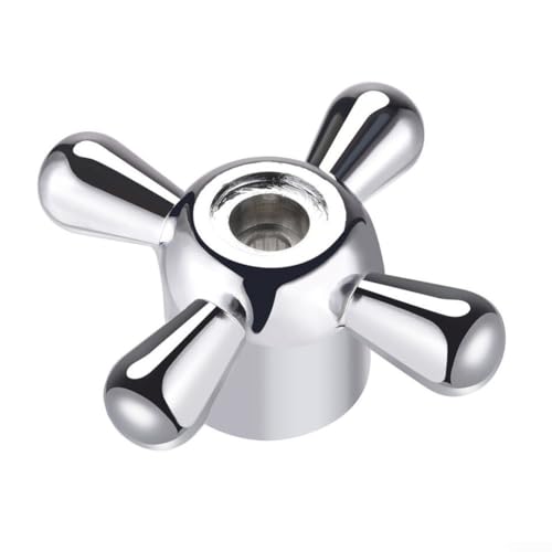 Lioaeust Wasserhahnknauf-Griff, 4 Stück, Wasserhahnknauf, Legierung, Universal-Ersatzhahn-Set für Küche, Badezimmer, Waschraum von Lioaeust