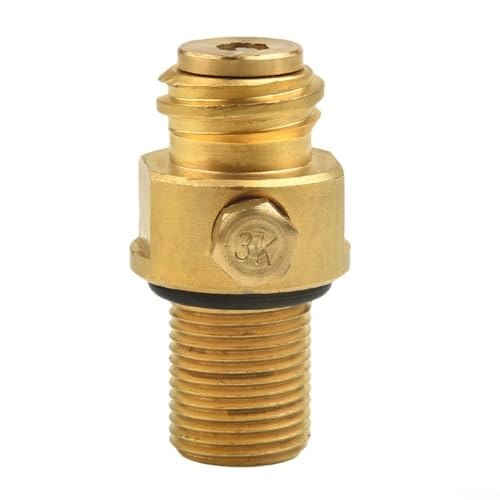 M18x1.5 Ersatz CO2 Pin Ventil Nadeladapter TR21-4 Oberflächenbeschichtung Messing Kit für Tanks mit Gewinde M18x1,5 von Lioaeust