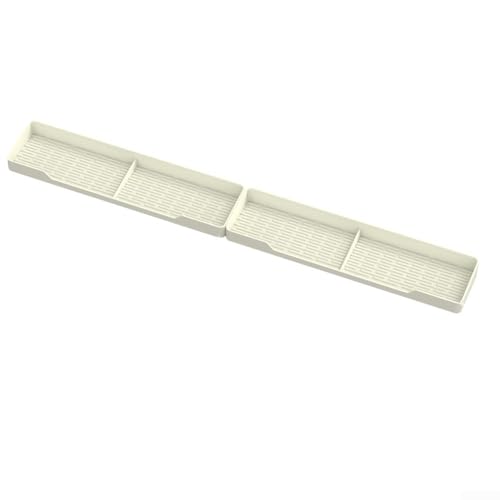 Magnetisches, rutschfestes 76,2 cm Regal für Küche, Herd, Silikon, Organizer für Gewürze (weiß) von Lioaeust