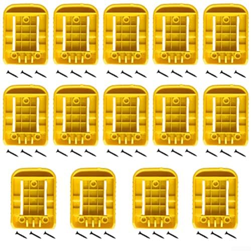 Mehrteiliges Batteriehalter-Set für Dewalt für 20 V und 60 V Mount Dock kompatibel mit DCB200 DCB201 DCB202 DCB203 DCB204 DCB206 DCB606 DCB609 Batterien mit Befestigungsschrauben (14 Stück) von Lioaeust