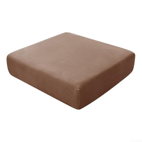 Möbelschutz Sofabezüge, dehnbare Samt-Couch-Schonbezüge für Tierhaare und Flecken, und bequeme Heimdekor-Lösung (dunkler Kaffee) von Lioaeust