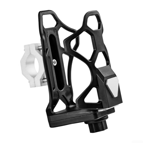 Motorrad-Getränkehalter für robuste Konstruktion für Wasserflaschen, bietet sicheren Halt und Verschleißfestigkeit, passend für die meisten Motorräder (SBZJ-003-Silber) von Lioaeust