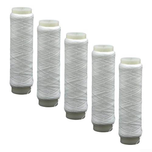 Nylon Angelschnur Set, 5 Rollen mit Durchmesser 0 10 mm bis 0 50 mm, 50 m bis 200 m Optionen, tragbar und stark für einfaches Angeln (0,15 mm/200 m) von Lioaeust