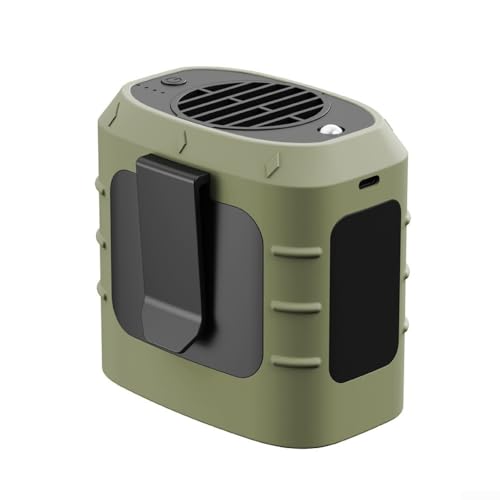 Outdoor Waist Fan for Camping and Work Portable High Wind Blade Fan with 8000mAh Battery and Power Bank Function (Cyan) von Lioaeust