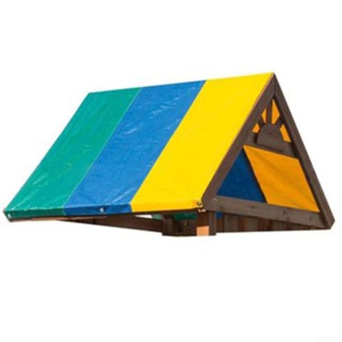 Schaukel-Set, Ersatzdach, Dachplane für Spielplätze im Freien, Oxford-Stoff-Material entwickelt, um Kinder vor Sonne, Regen und Schnee in verschiedenen Jahreszeiten zu schützen (grün, blau, gelb) von Lioaeust