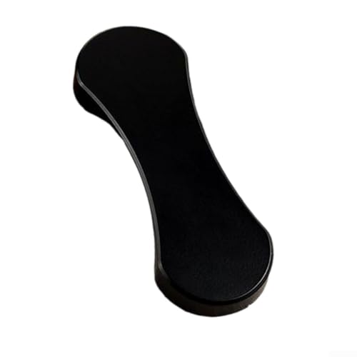 Selbstklebender Schiebetürgriff aus Aluminiumlegierung, geeignet für Schubladen und Schränke, bietet zuverlässigen Halt und starke Haftung auf Glas und Fliesen (schwarz) von Lioaeust